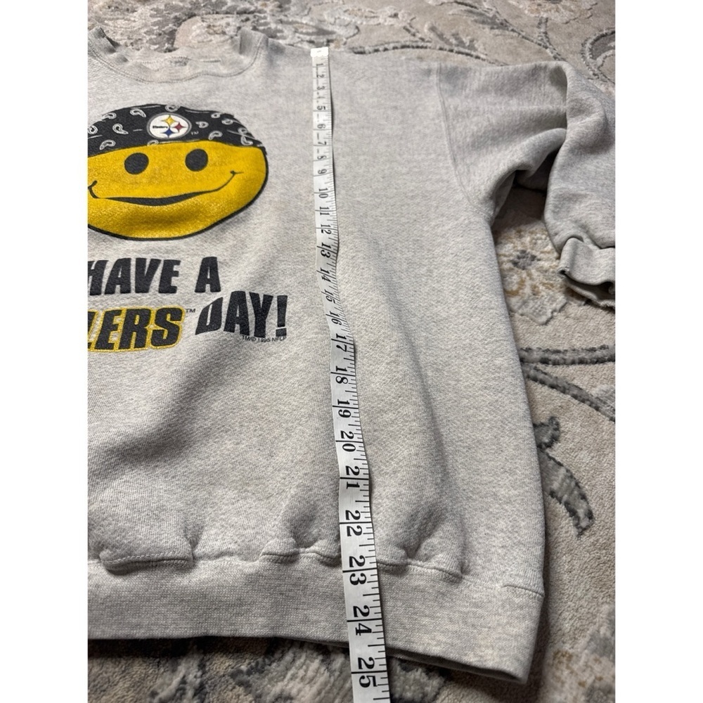 Pittsburgh Steelers Vintage 1995 Crewneck Sweatshirt Have A Steelers Day Medium - Picture 6 of 6